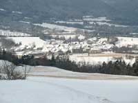 Picture : View of the village snow-covered