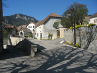 Picture : The main road next to the church